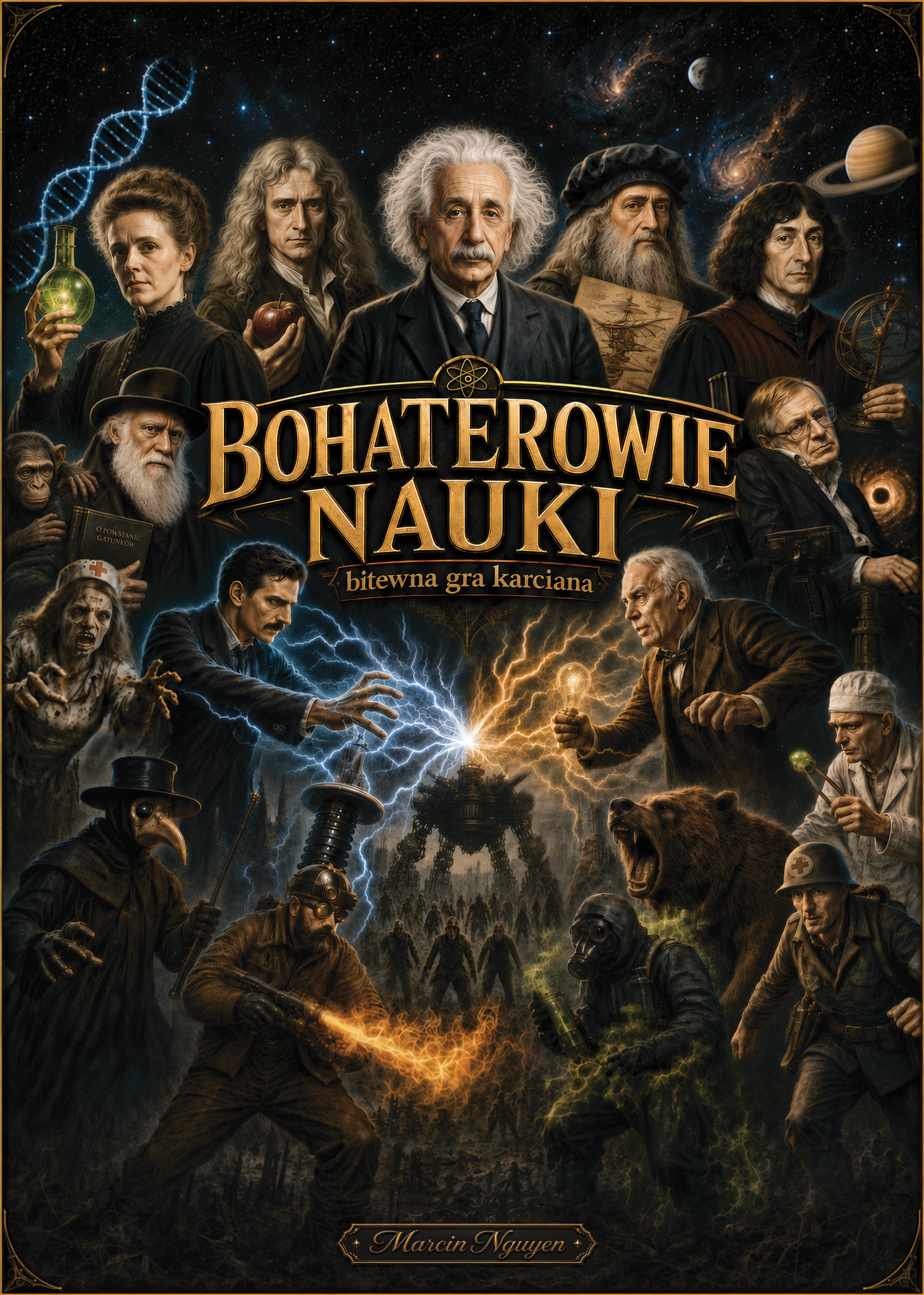 Pudełko gry Bohaterowie Nauki