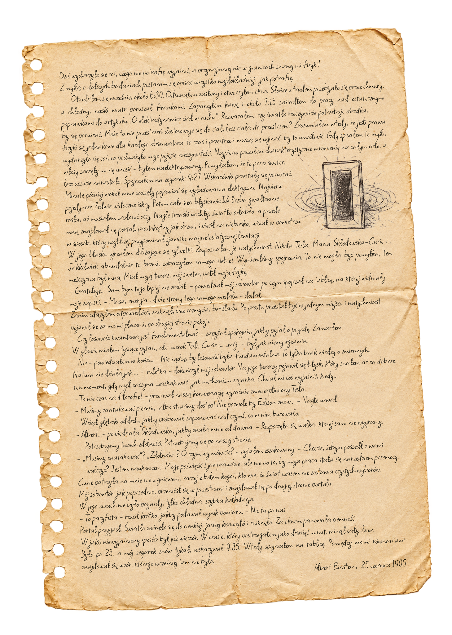 Rozwinięta notatka Einsteina